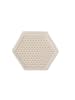 Nabbi BioBeads Stiftplatte Hexagon, 9 cm, weiß - ab 5 Jahren