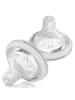 MiaMia Silikon-Trinksauger 2er Pack Gr.S (für Muttermilch,