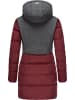 ragwear Winterjacke Ashani Block Intl. in Wine Red