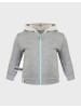 OrganicEra Baby Kapuzen-Sweatjacke in Grey Melange