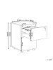 Beliani Büroschrank JOHNSON in Braun/Schwarz - (W) 40 x (H) 62 x (L) 40 cm