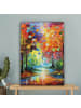 MuchoWow Leinwand bilder Bunter Wald (BxH)