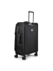 D&N Travel Line 9804 4 Rollen Kofferset 3-teilig mit Dehnfalte in black