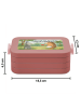 Mr. & Mrs. Panda Bento Box Hase Igel Design mit Spruch in Rot Pastell
