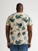 Petrol Industries Plus Size T-Shirt mit Allover-Print ArenaGris in Braun