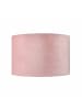 Licht-Erlebnisse Lampenschirm Ø 28 x (H)18 cm in Pink Silber gebürstet