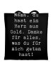 Mr. & Mrs. Panda Shopper Spruch Mama Herz Gold mit Spruch in Schwarz