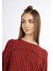 myMo ROCKS Damen Bluse in Schwarz Rot