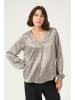 Kaffe Shirtbluse KAluna Regular fit in Steeple Gray/Black Dot