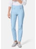 GOLDNER Schlupfhose LOUISA mit Steppnähten in hellblau
