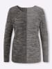 Sieh an! Pullover in graphit-hellgrau-meliert