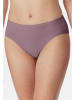 Schiesser Slip Essentials Cotton in Lila / schwarz