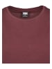 Urban Classics Urban Classics Damen Ladies Extended Shoulder Tee in redwine