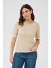 Kaffe Strickpullover KAlizza Regular fit in Feather G. with Chalk contrast