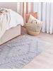 Beliani Kurzflor ANSAR in Blau/Weiß - (W) 80 x (L) 150 cm