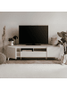 CALICOSY TV-Möbel BERTRIX in Weiß - (W) 177  x (H) 51,5  x (L) 40  cm