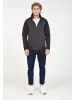 PLUS EIGHTEEN Herren Sweatjacke in Schwarz Melange