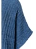 More & More leichter Rippstrick-Halbarmpullover in blue cloud
