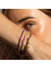Luxenter Armband aus 925er Sterlingsilber und violettem Kristall mit 18K Goldfinish