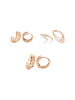 faina Women Earrings Set in gold rose silver