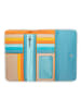 MYWALIT Tri-fold Zip Wallet Geldbörse Leder 17 cm sardinia
