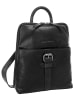 SPIKES & SPARROW Rucksack echt Leder in schwarz