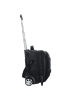 Dermata 2 Rollen Businesstrolley 38 cm Laptopfach schwarz