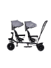 Babyshoppen Geschwisterdreirad Tricycle Hip Hop in grau