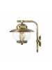 Licht-Erlebnisse Außen Wandlampe (H)30 cm in Messing Antik