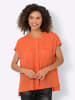 Heine Kurzarm-Bluse in orange