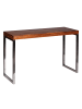FineBuy Konsolentisch in Braun / Sheesham / 45x120x76