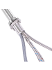 Beliani Küchenarmatur JUJUY in Silber - (W) 23 x (H) 46 x (L) 5 cm