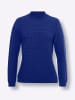 Sieh an! Stehkragenpullover in royalblau