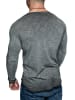 Amaci&Sons Langarmshirt OXNARD in Anthrazit Verwaschen