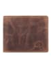 Greenburry Vintage Geldbörse RFID Schutz Leder 12 cm brown