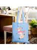Mr. & Mrs. Panda Tote Bag Hase Skifahren ohne Spruch in Sky Blue