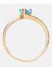 Diamant L'éternel Ring aus 375 Gelbgold mit Diamant mit Topas Herz-Design