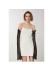 Patrizia Pepe Silber Nylon Kleid
