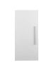 Beliani Badezimmerschrank BILBAO in Weiß/Silber - (W) 40 x (H) 88 x (L) 35 cm