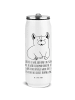 Mr. & Mrs. Panda Trinkflasche Edelstahl Corgie mit Spruch in Weiß