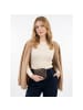 DuDu Woven Geldbörse Leder 10 cm coffee brown