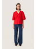Soaked in Luxury Kurzarm-Bluse SLSunela Gerade Passform in Goji Berry