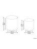 Beliani 2er-Set Pouf BEREA in Braun