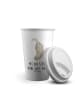 Mr. & Mrs. Panda Coffee To Go Becher Otter Kopfüber mit Spruch in Weiß