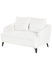 Beliani 2-Sitzer Sofa HOBRO in Weiß/Schwarz - (W) 147 x (H) 87 x (L) 85 cm