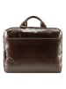 Jost Skagen Aktentasche Leder 40 cm Laptopfach redbrown
