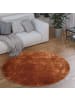 Teppich Kurzflor waschbar Unifarben Wohnzimmer in Kupfer