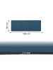 relaxdays Yogamatte in Dunkelblau - (B)68 x (H)0,5 x (T)183 cm