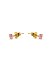 Luxenter Ohrringe Otieno Silber, Gold A. und Amethyst Cz-OTIENO