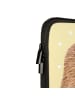 Mr. & Mrs. Panda Laptop Tasche Igel Grillen mit Spruch in Gelb Pastell